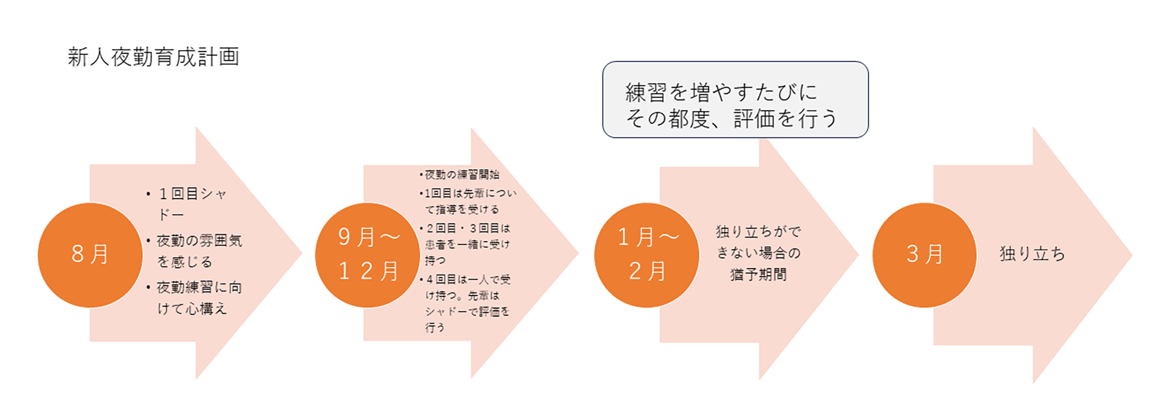 新人夜勤育成計画